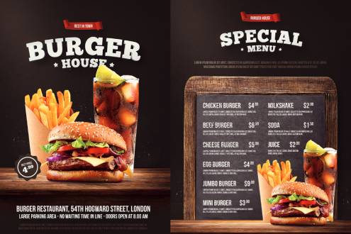 menu card design